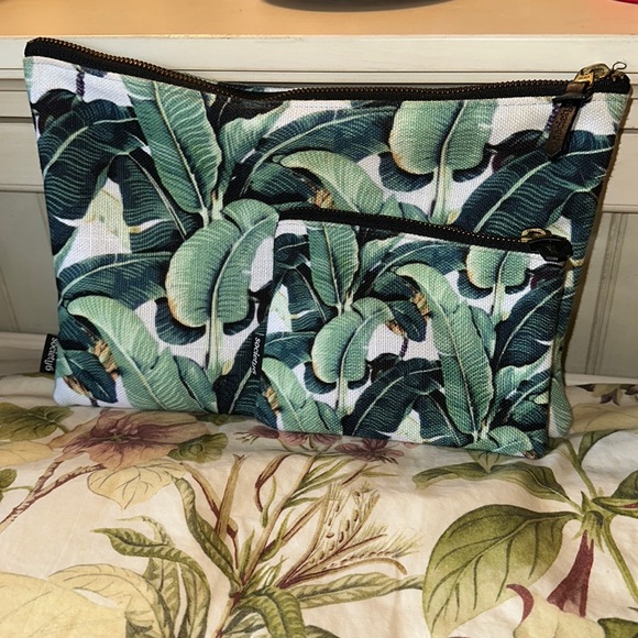Society 6 Bags Society 6 Tropical Palm Banana Leaf Pattern Makeup